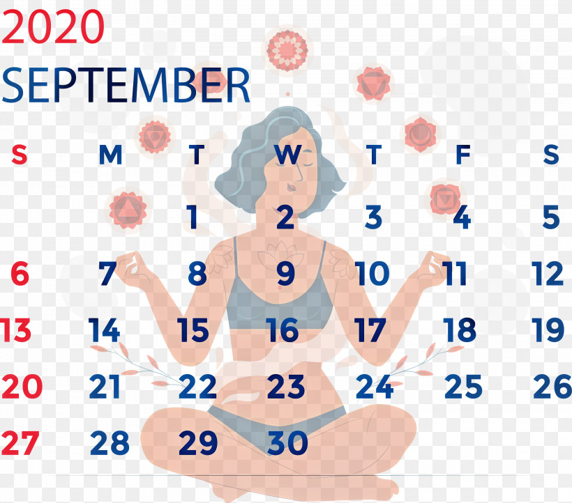 September 2020 Calendar September 2020 Printable Calendar, PNG, 3000x2642px, September 2020 Calendar, Business, Calendar System, Cartoon, Communication Download Free