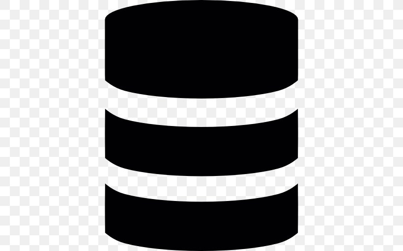Database Clip Art, PNG, 512x512px, Database, Black, Black And White, Computer Software, Cylinder Download Free
