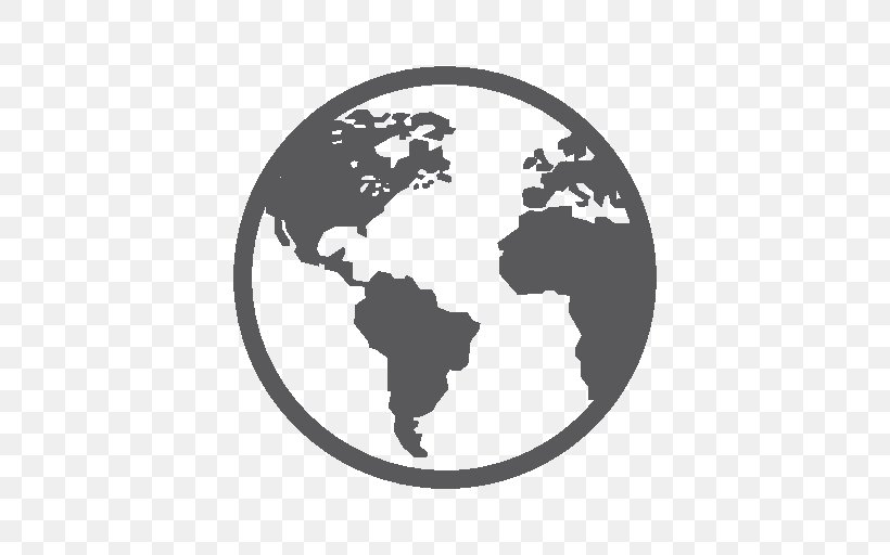Globe World Map Chapel Hill Academy Earth, PNG, 512x512px, Globe, Black And White, Blank Map, Chapel Hill Academy, Earth Download Free