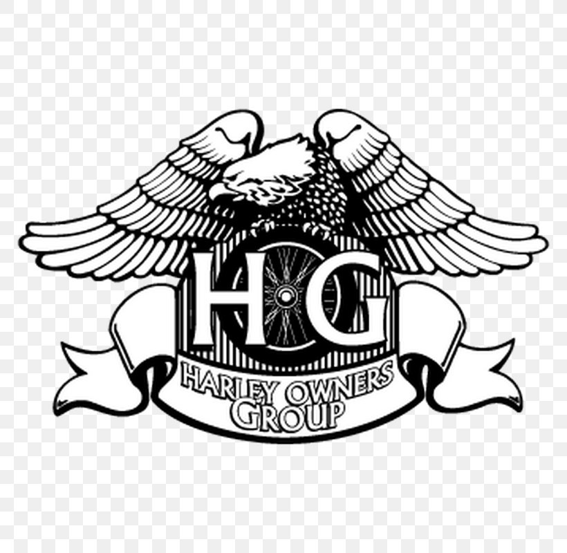 Harley Owners Group Harley-Davidson Motorcycle Logo, PNG, 800x800px, Harley Owners Group, Art, Artwork, Bird, Black And White Download Free