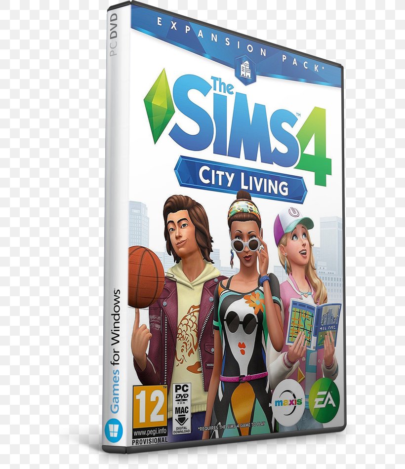 The Sims 4: City Living The Sims 3 The Sims 4: Cats & Dogs Video Game, PNG, 620x950px, Sims 4 City Living, Dvd, Expansion Pack, Game, Pc Game Download Free
