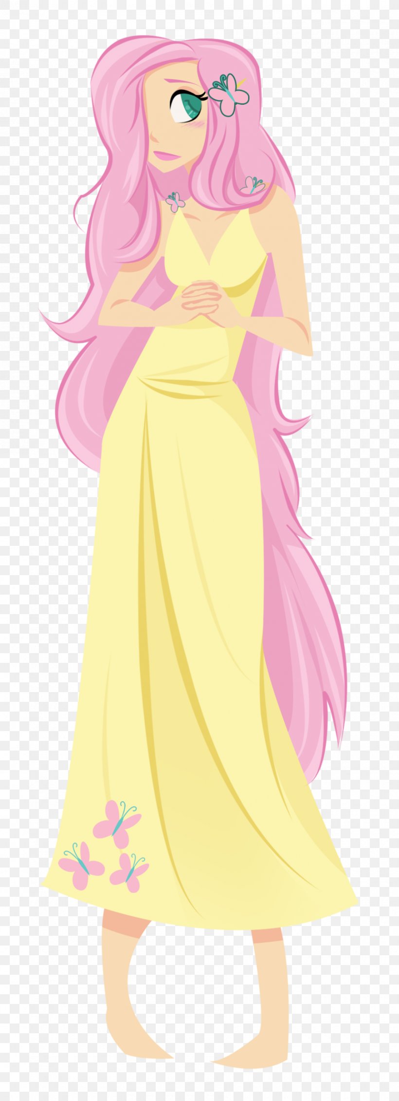 Fluttershy Princess Celestia Twilight Sparkle Pinkie Pie DeviantArt, PNG, 900x2480px, Watercolor, Cartoon, Flower, Frame, Heart Download Free