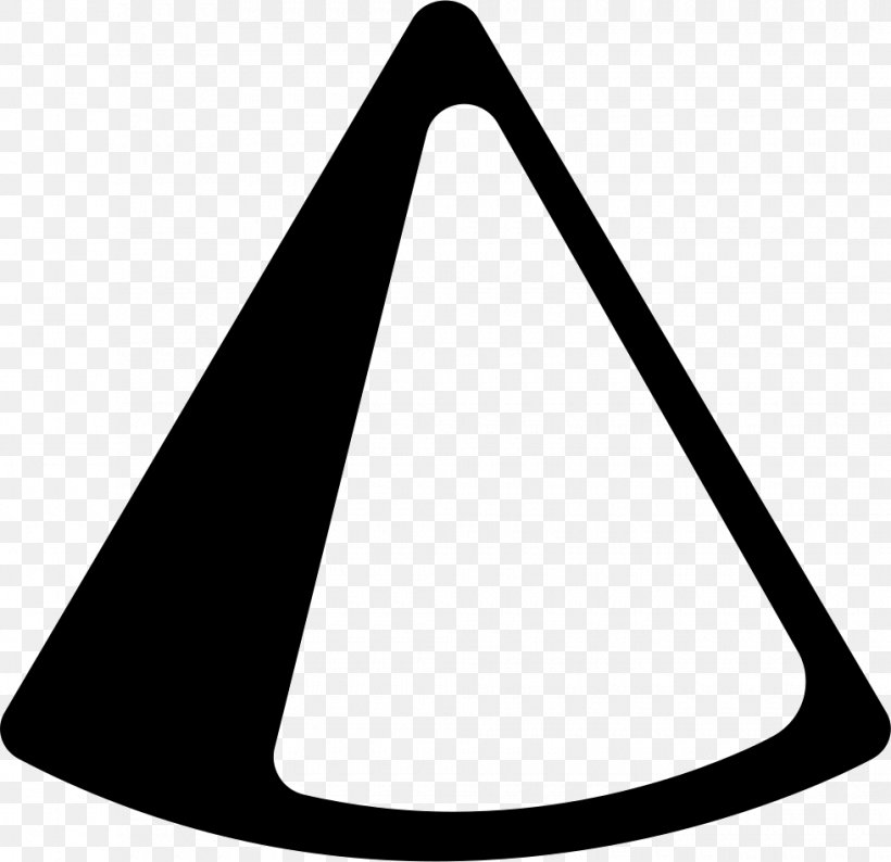 Triangle Geometry Cone Geometric Shape, PNG, 980x950px, Triangle, Black, Black And White, Cone, Disk Download Free