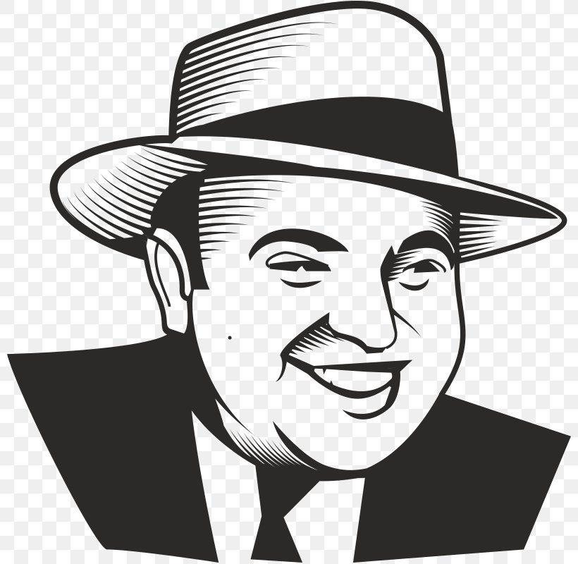 Al Capone Gangster Drawing, PNG, 800x800px, Al Capone, Actor, Art, Artwork, Black And White Download Free