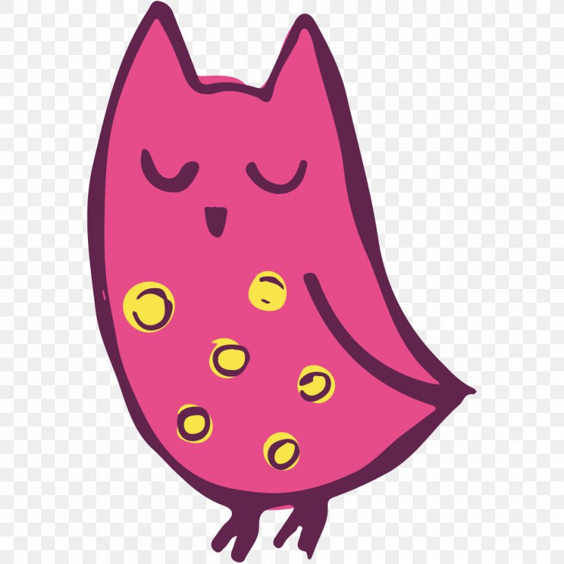 Owl Image Red Psd, PNG, 1000x1000px, Owl, Cartoon, Color, Heart, Magenta Download Free