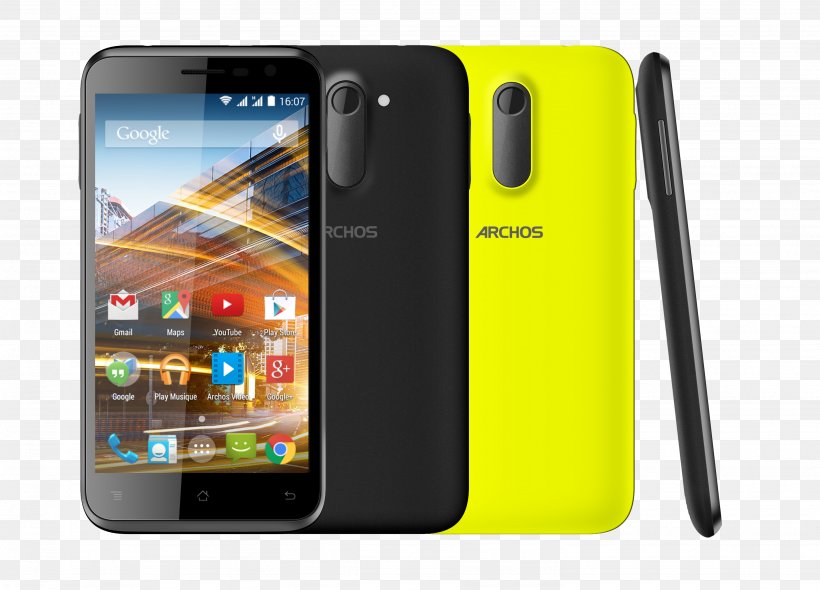 Archos 50c Neon Smartphone Android Archos 5 Internet Tablet, PNG, 2871x2067px, Archos, Android, Archos 101 Internet Tablet, Cellular Network, Communication Device Download Free