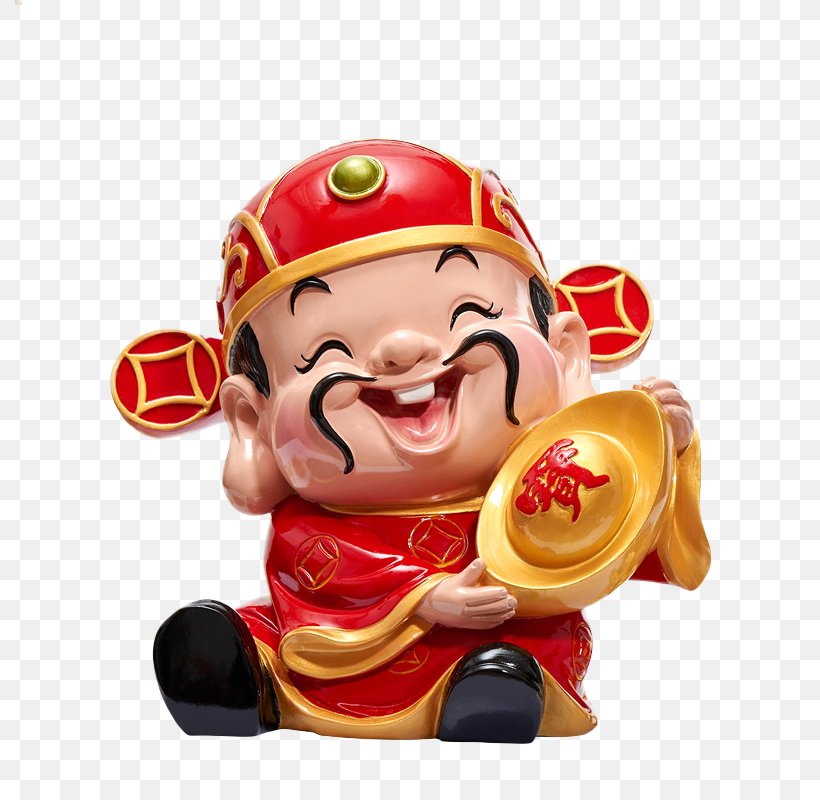 Caishen U5143u5b9d Sanxing Chinese New Year Sycee, PNG, 800x800px, Caishen, Buddharupa, Cash, Chinese New Year, Figurine Download Free