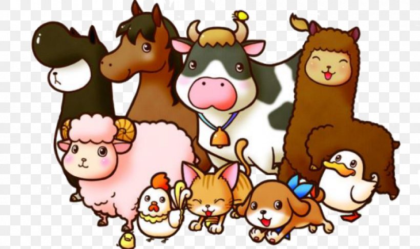 Cattle Look At! Farm Animals Livestock Clip Art, PNG, 1000x593px, Cattle, Agriculture, Alpaca, Animal, Art Download Free