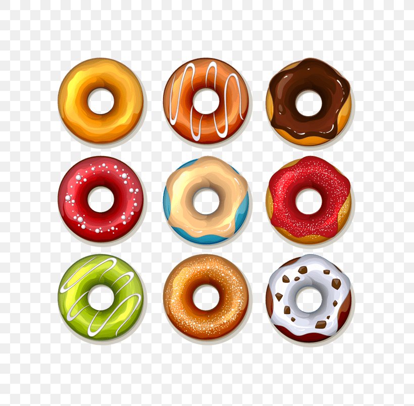 Donuts Glaze Vector Graphics Royalty-free Stock Illustration, PNG, 804x804px, Donuts, Bead, Body Jewelry, Candy, Confectionery Download Free