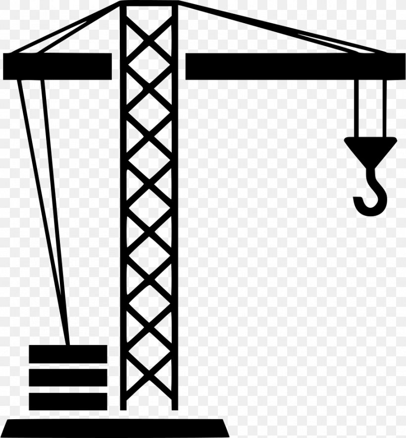 Architectural Engineering Building Crane Utility Pole Clip Art, PNG, 908x980px, Architectural Engineering, Area, Black And White, Building, Can Stock Photo Download Free
