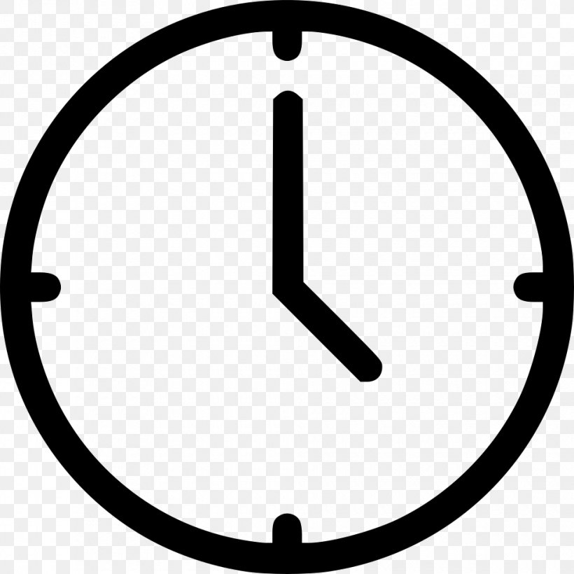 Alarm Clocks Timer Clip Art, PNG, 980x980px, Clock, Alarm Clocks, Area, Black And White, Countdown Download Free