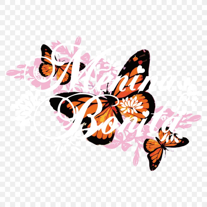 Monarch Butterfly T-shirt, PNG, 1000x1000px, Monarch Butterfly, Brush Footed Butterfly, Butterfly, Insect, Invertebrate Download Free