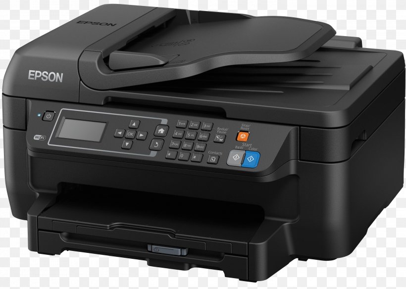 Multi-function Printer Inkjet Printing Wi-Fi Epson, PNG, 3000x2137px, Multifunction Printer, Automatic Document Feeder, Color Printing, Dots Per Inch, Electronic Device Download Free