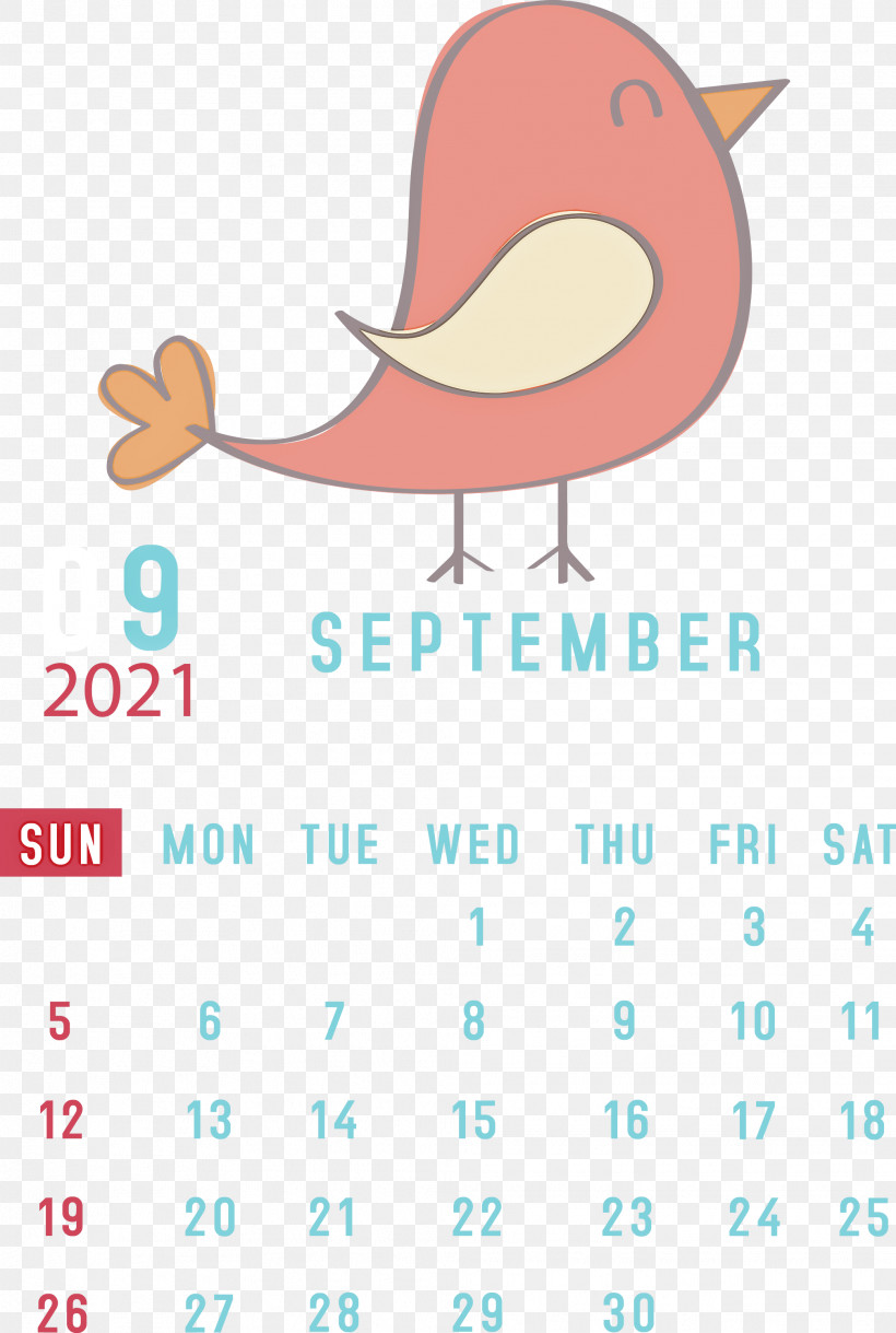 September 2021 Printable Calendar September 2021 Calendar, PNG, 2017x3000px, September 2021 Printable Calendar, Beak, Diagram, Meter, Text Download Free