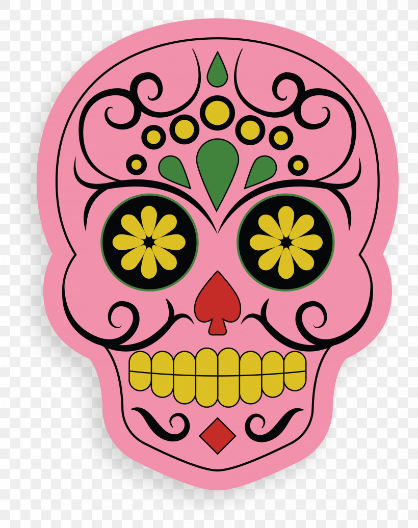 Skull Mexico, PNG, 2373x3000px, Skull, Calavera, Day Of The Dead, Death, Decal Download Free