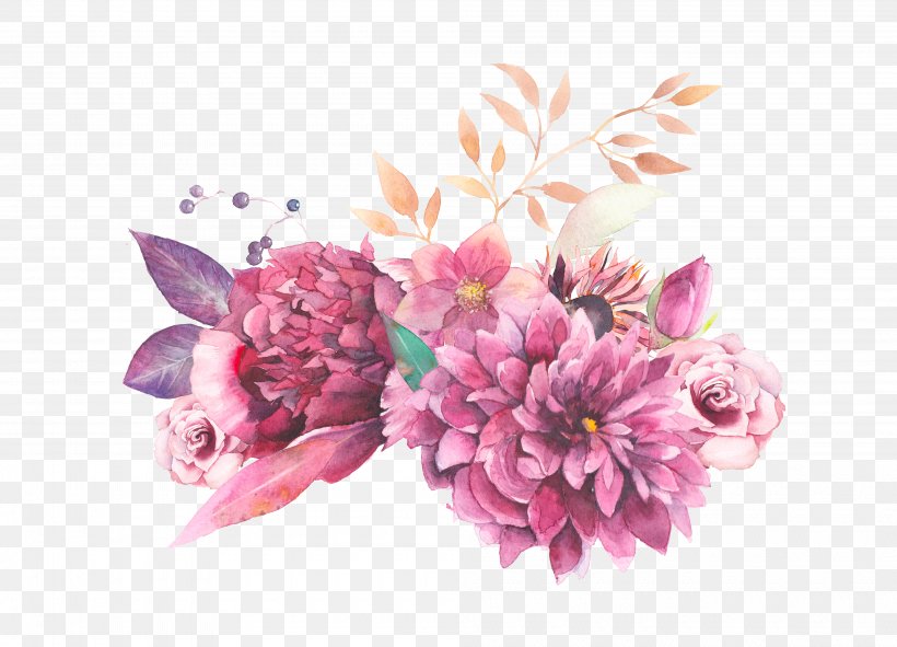 Watercolor Painting Clip Art, PNG, 4000x2886px, Watercolor Painting, Artificial Flower, Blossom, Chrysanths, Cut Flowers Download Free