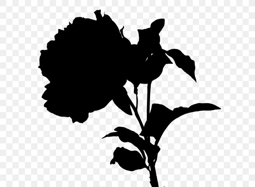 Flower Plant Stem Leaf Clip Art Desktop Wallpaper, PNG, 600x600px, Flower, Black, Black M, Blackandwhite, Branch Download Free
