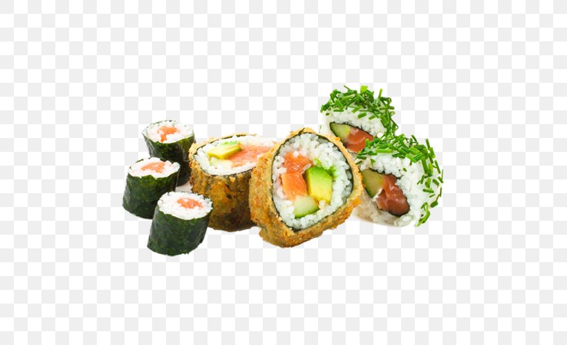 California Roll Yoko Sushi Sashimi Gimbap, PNG, 500x500px, California Roll, Comfort Food, Cuisine, Dish, Finger Food Download Free
