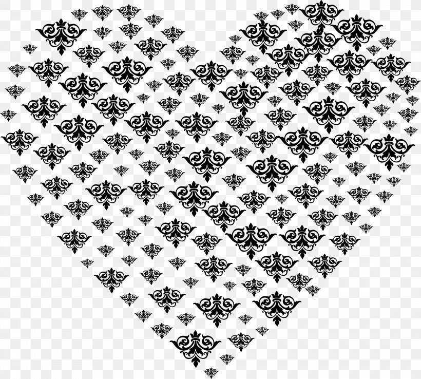 Gold Heart Desktop Wallpaper Clip Art, PNG, 2296x2068px, Gold, Area, Black, Black And White, Damask Download Free