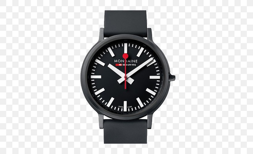 Rail Transport Mondaine Watch Ltd. Swiss Made Swiss Federal Railways, PNG, 500x500px, Rail Transport, Bracelet, Brand, Clock, Dial Download Free