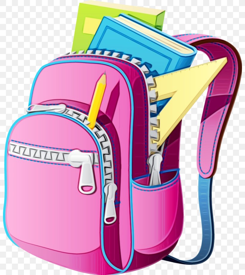 School Supplies Drawing, PNG, 800x918px, Backpack, Bag, Drawing, Magenta, School Download Free