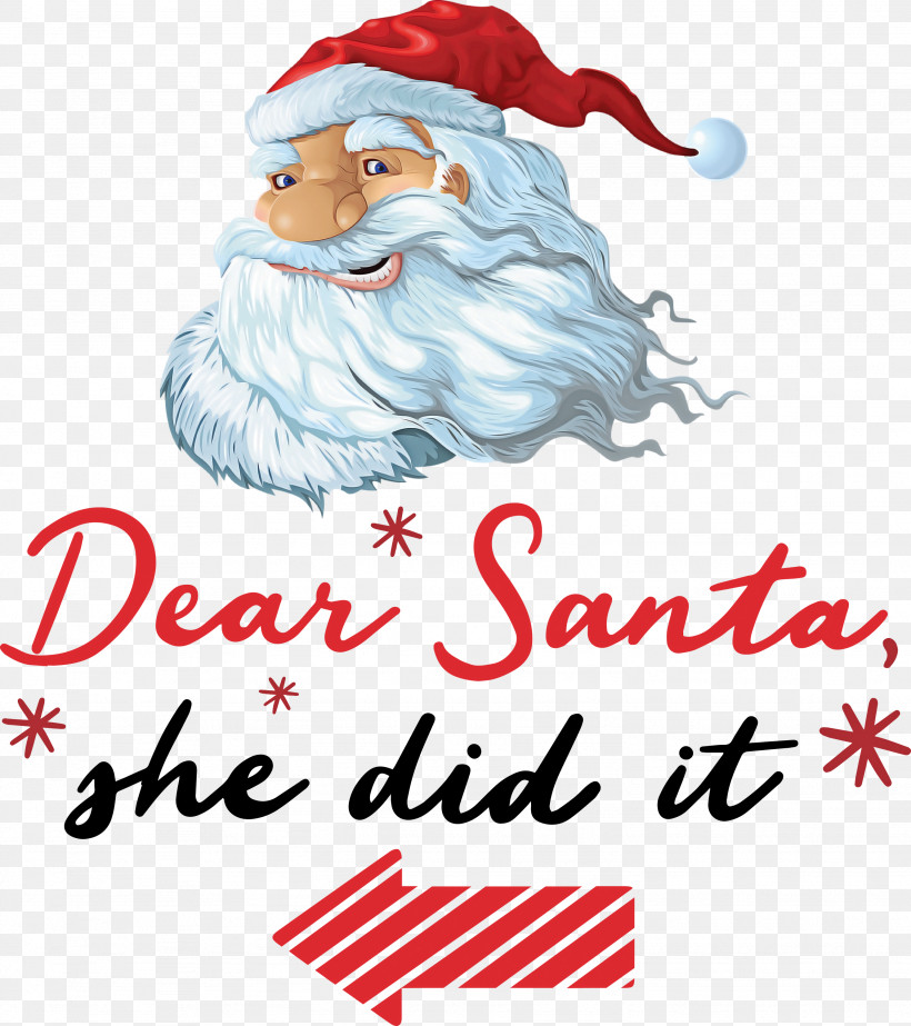 Dear Santa Santa Claus Christmas, PNG, 2664x2999px, Dear Santa, Christmas, Christmas Day, Holiday, Logo Download Free
