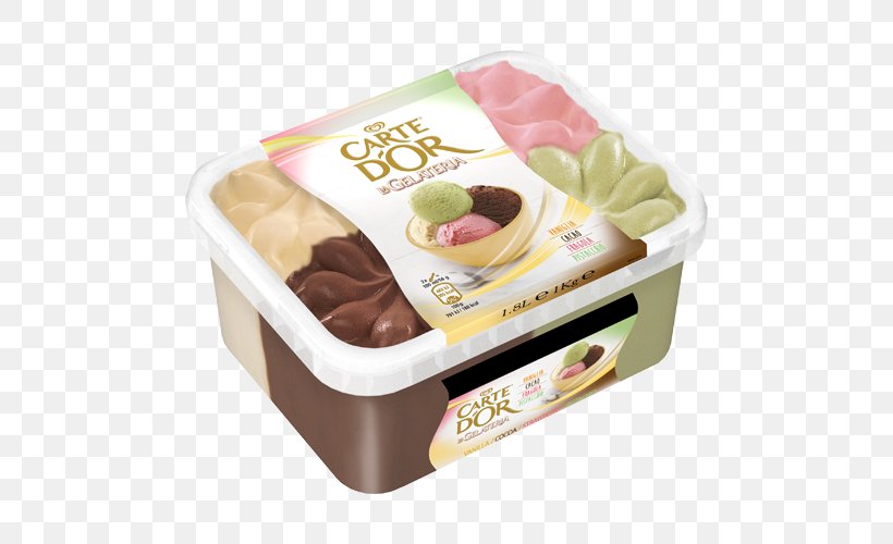 Ice Cream Qui Conviene Stracciatella Carte D'Or Parfait, PNG, 500x500px, Ice Cream, Almond, Box, Cacao Tree, Chocolate Download Free