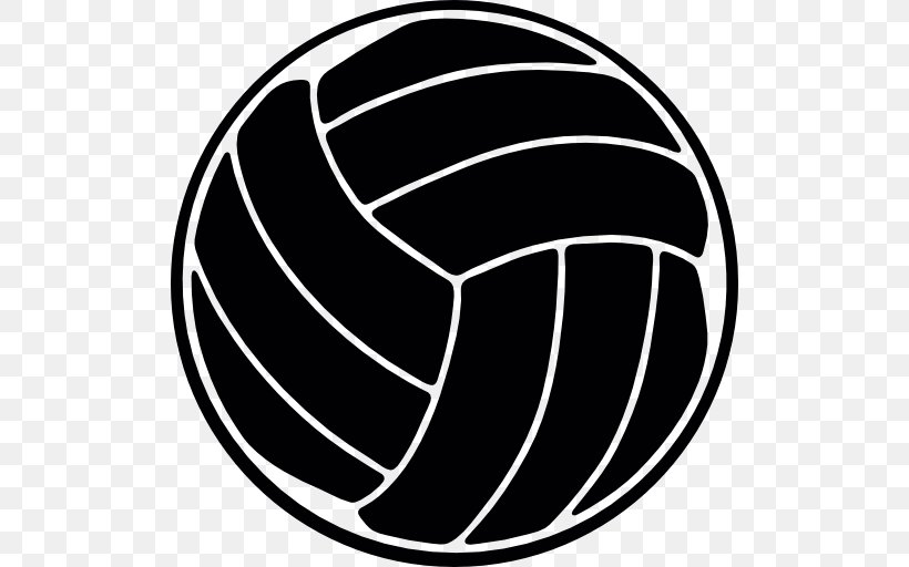 Volleyball Sport, PNG, 512x512px, Volleyball, Automotive Tire, Ball, Beach Volleyball, Black And White Download Free
