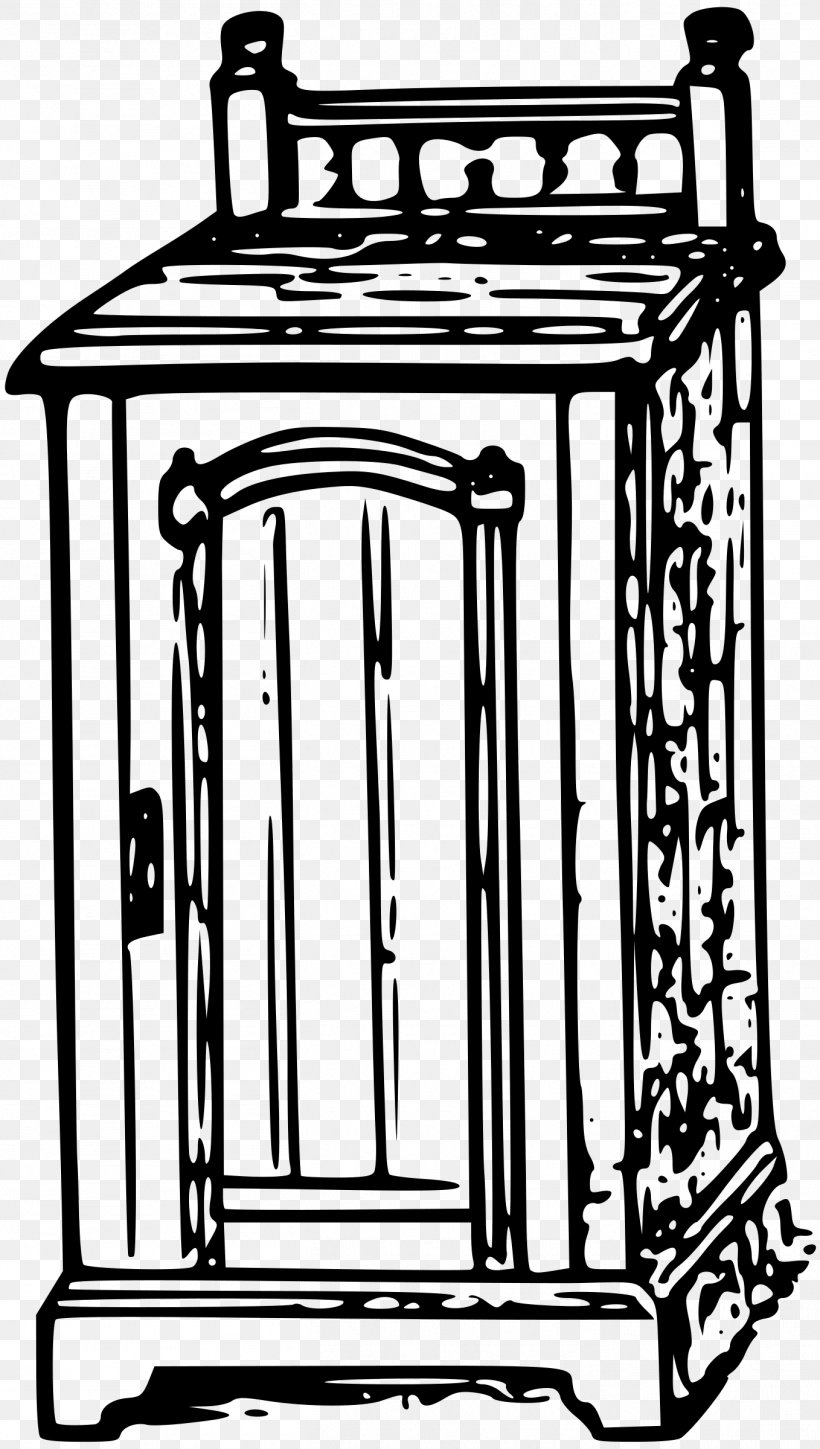 Armoires & Wardrobes Furniture Table Clip Art, PNG, 1358x2400px, Armoires Wardrobes, Black And White, Bookcase, Buffets Sideboards, Closet Download Free
