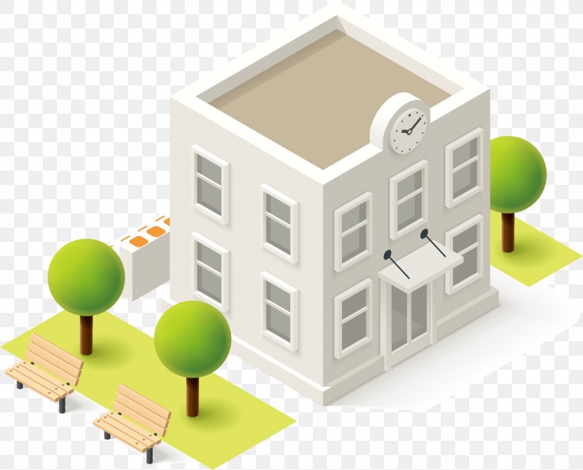 Schoolyard Isometric Projection Building, PNG, 1990x1605px, Schoolyard, Architecture, Building, Classroom, Energy Download Free