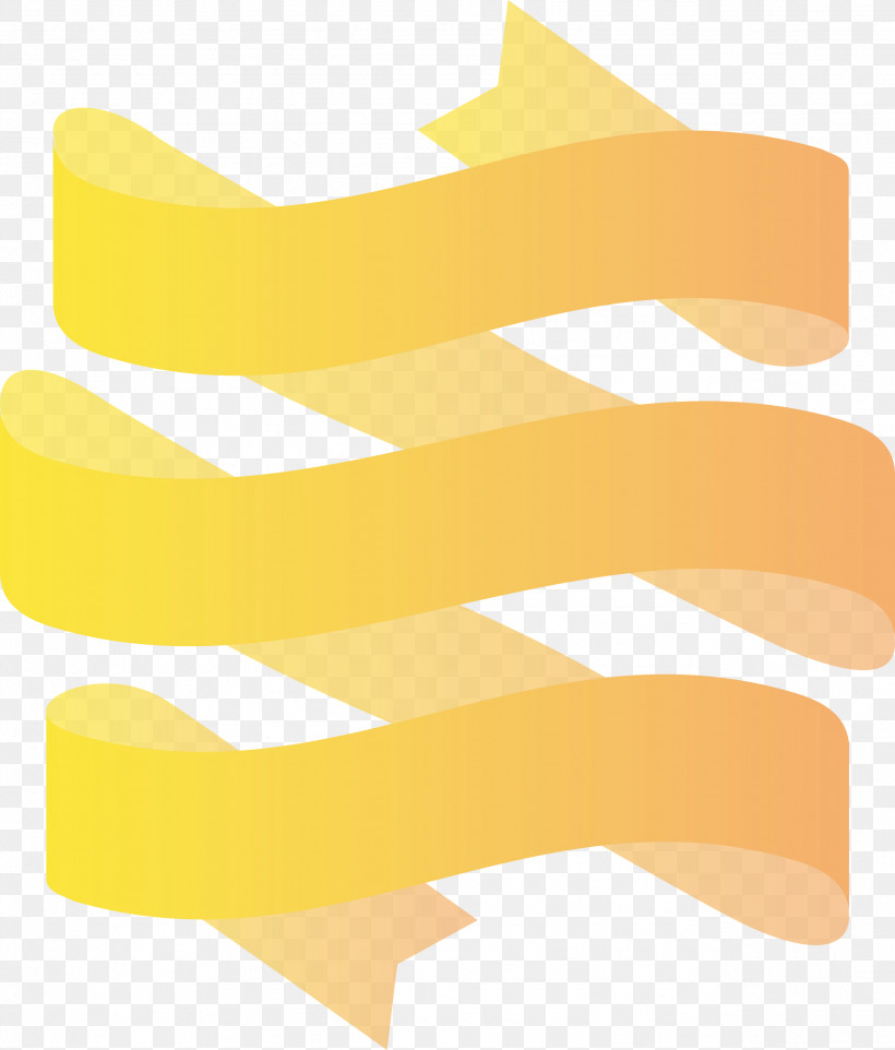 Yellow Font Line Meter Mathematics, PNG, 2557x3000px, Ribbon, Geometry, Line, Mathematics, Meter Download Free