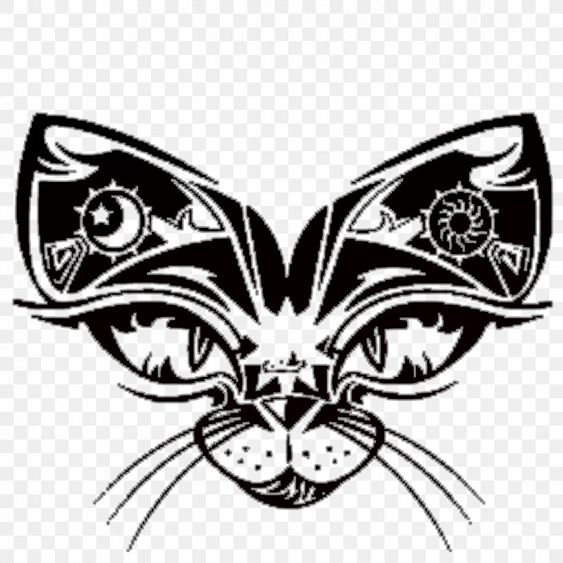 Cat Lower-back Tattoo Design Tiger, PNG, 1080x1080px, Cat, Art, Bat, Black And White, Black Cat Download Free