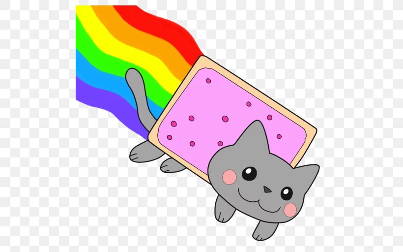 Nyan Cat YouTube Sticker, PNG, 512x512px, Nyan Cat, Carnivoran, Cartoon, Cat, Cat Like Mammal Download Free