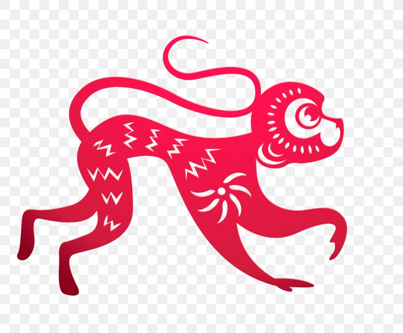 Chinese New Year Papercutting Monkey Chinese Paper Cutting, PNG, 1600x1325px, Chinese New Year, Art, Cephalopod, Chinese Dragon, Chinese Paper Cutting Download Free