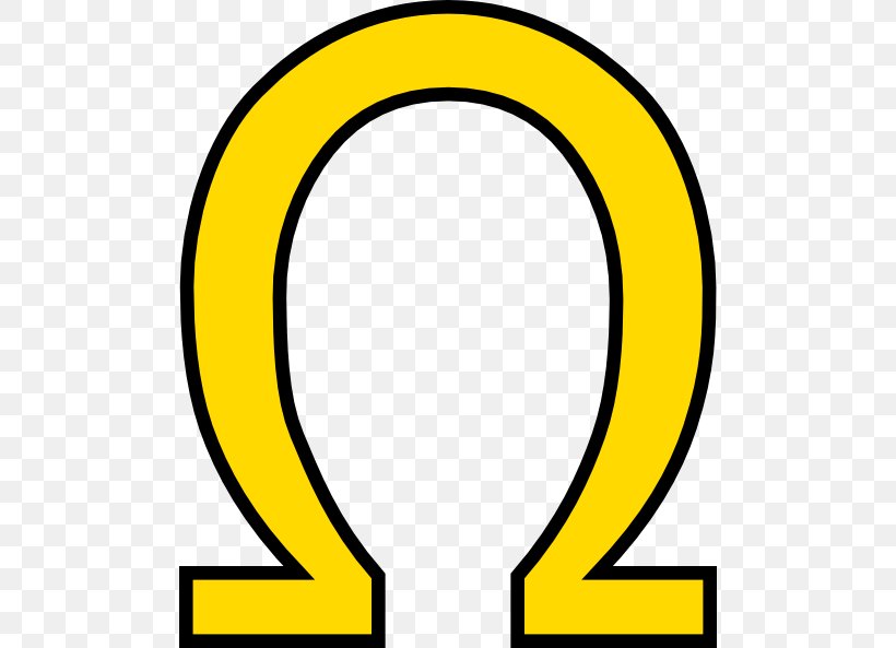 Omega Greek Alphabet Ohm Clip Art, PNG, 492x593px, Omega, Alpha And Omega, Area, Black And White, Christian Symbolism Download Free