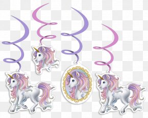 Unicornio - Party Unicorn Birthday Lojas Americanas Paper PNG