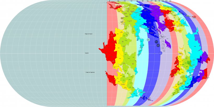 World Map Time Zone Central European Summer Time PNG 4000x2000px 