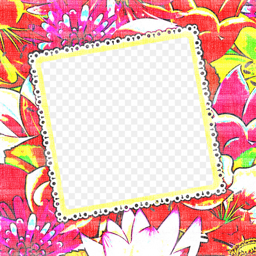 Flower Rectangle Frame Floral Rectangle Frame, PNG, 1197x1200px, Flower Rectangle Frame, Floral Rectangle Frame, Picture Frame, Pink Download Free