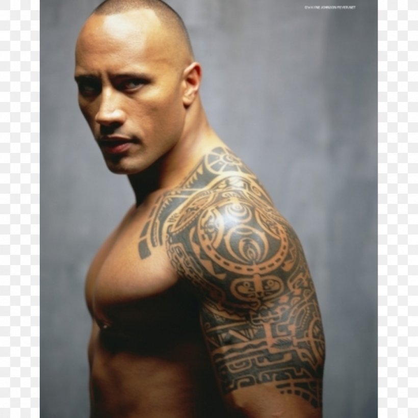 Dwayne Johnson Polynesia Sleeve Tattoo Māori People, PNG, 1000x1000px, Watercolor, Cartoon, Flower, Frame, Heart Download Free