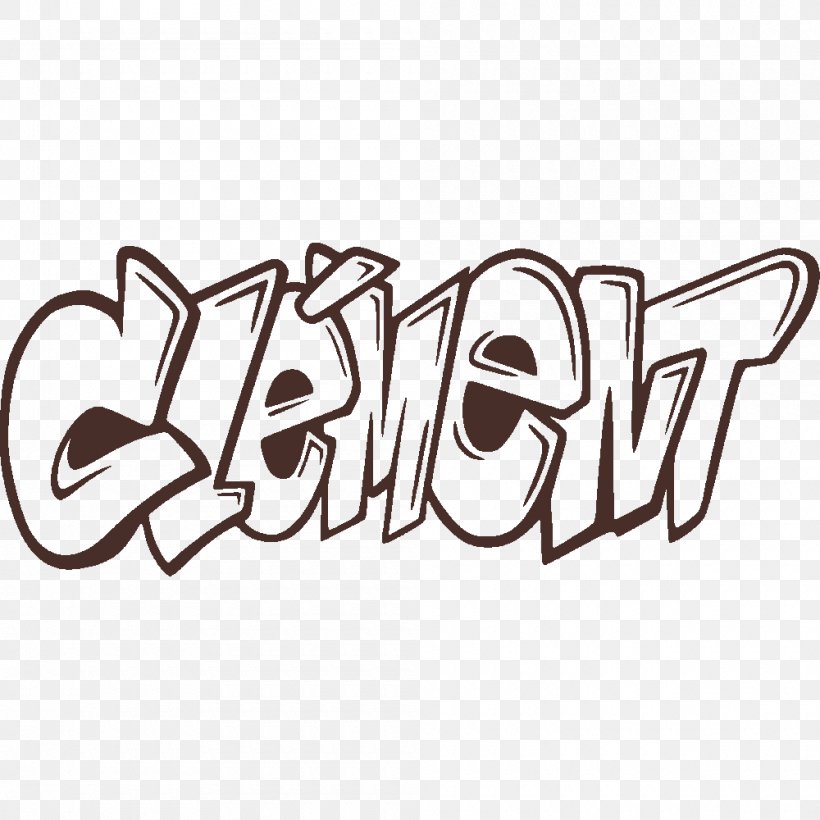 Graffiti Sticker Brand Mural Clip Art, PNG, 1000x1000px, Graffiti, Area, Art, Black And White, Brand Download Free