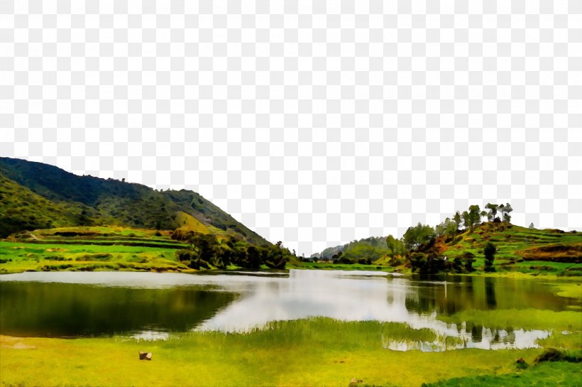 Natural Landscape Nature Water Resources Body Of Water Water, PNG, 1880x1250px, Watercolor, Body Of Water, Highland, Hill Station, Natural Environment Download Free