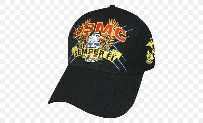 Baseball Cap United States Marine Corps T-shirt Marines, PNG, 500x500px, Baseball Cap, Brand, Cap, Clothing, Eagle Globe And Anchor Download Free