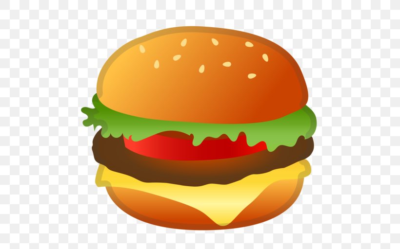 Cheeseburger Hamburger Emoji Google, PNG, 512x512px, Cheeseburger, Android, Android Oreo, Bread, Bun Download Free