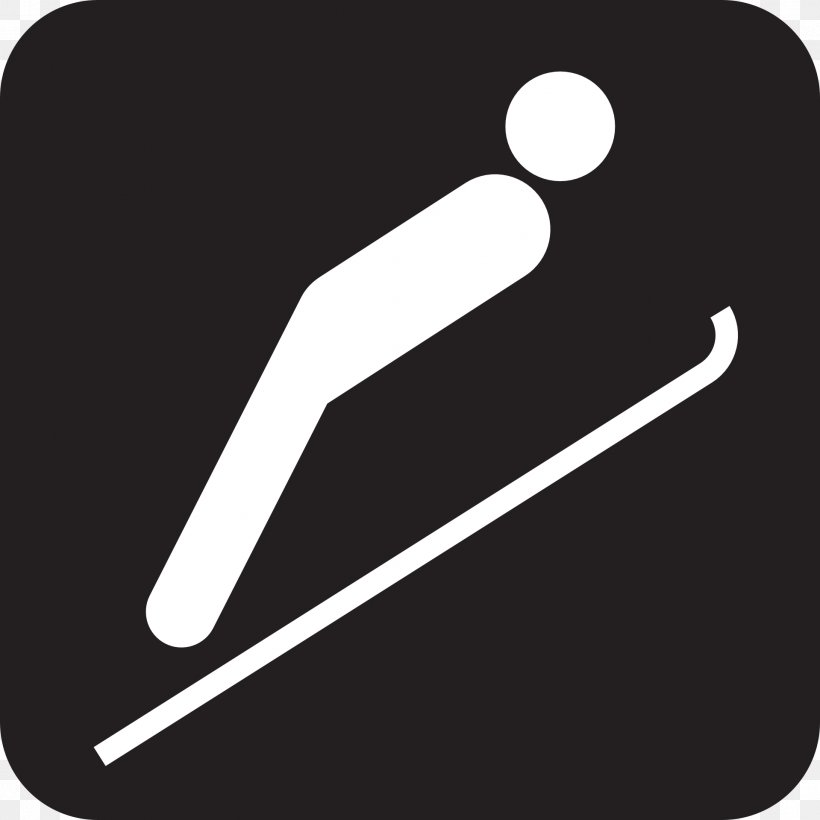 Ski Jumping Skiing Winter Olympic Games Clip Art, PNG, 1919x1920px, Ski Jumping, Black And White, Eddie The Eagle, Logo, Ski Download Free