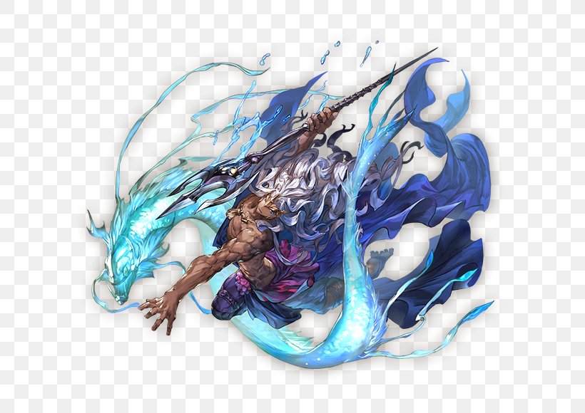 Granblue Fantasy Character Dragon Poseidon, PNG, 633x580px, Granblue Fantasy, Boris Vallejo, Character, Character Design, Dragon Download Free