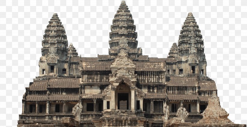 Angkor Wat Bayon Temple Khmer Empire, PNG, 3200x1655px, Angkor Wat, Angkor, Bayon, Building, Cambodia Download Free