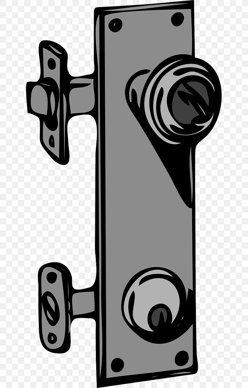 Door Handle Lock Key Clip Art, PNG, 647x1280px, Door Handle, Audio, Black And White, Builders Hardware, Door Download Free