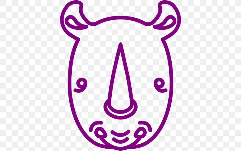 Smile Violet Symbol, PNG, 512x512px, Rhinoceros, Animal, Area, Gratis, Mammal Download Free