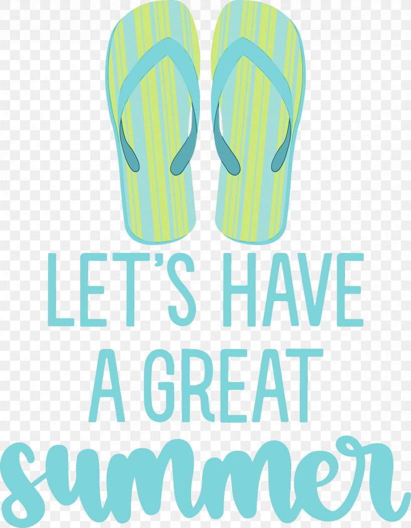 Shoe Logo Electric Blue M Electric Blue M Green, PNG, 2331x2999px, Great Summer, Electric Blue M, Flipflops, Green, Happy Summer Download Free