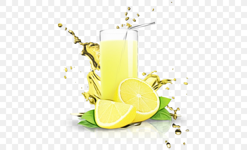 Cocktail Garnish Lemonade Harvey Wallbanger Mint Lemonade Lemon-lime Drink, PNG, 500x500px, Watercolor, Acid, Citric Acid, Cocktail Garnish, Harvey Wallbanger Download Free